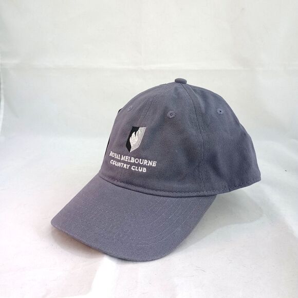 Royal Melbourne Country Club Strapback Gray Adjustable Golf Cap 6 Panel - Picture 1 of 7